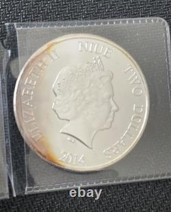 2014 Niue 1 oz 999 Silver Hawksbill Turtle -Rare, Hard to Find! Beautiful Toning