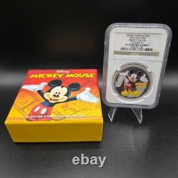 2014 Niue Colorized Mickey Mouse Coin produced by the New Zealand Mint PF-70