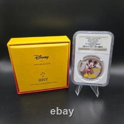 2014 Niue Colorized Mickey Mouse Coin produced by the New Zealand Mint PF-70