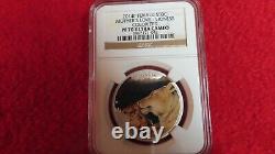 2014 Tuvalu Mothers Love. 999 Silver Lion Lioness Tiger Coin NGC PF PR 70 bullio