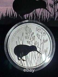 2015/2016 New Zealand- Silver Proof Coins-Kiwi Egg and Silhouette