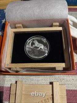 2015 Bengal Tiger Endangered Species 1oz Silver Proof Coin With Box