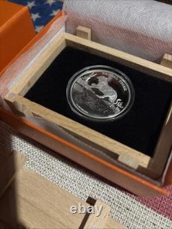 2015 Bengal Tiger Endangered Species 1oz Silver Proof Coin With Box