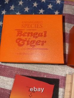 2015 Bengal Tiger Endangered Species 1oz Silver Proof Coin With Box
