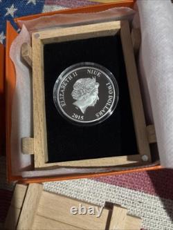 2015 Bengal Tiger Endangered Species 1oz Silver Proof Coin With Box