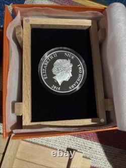 2015 Bengal Tiger Endangered Species 1oz Silver Proof Coin With Box