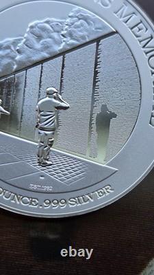 2015 Niue $2 Vietnam Veterans Memorial 1 oz. 999 Silver Proof America's Parks