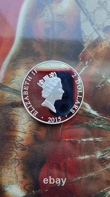 2015 Niue $2 Vietnam Veterans Memorial 1 oz. 999 Silver Proof America's Parks
