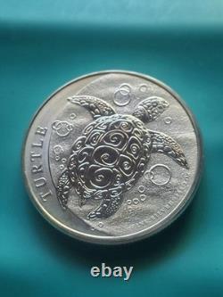 2015 Niue Hawksbill Turtle 2 Oz. 999 Silver $5 Dollar Coin