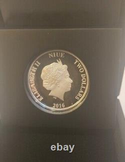 2016 1 oz Niue Silver Star Wars R2D2 Coin (Box + CoA)