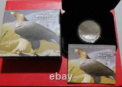 2016 FINE 1oz SILVER NEW ZEALAND HAAST'S EAGLE $5 PROOF COIN/CASE, LOT#14