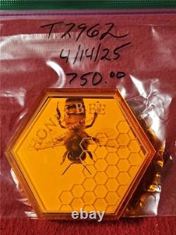 2016 NEW ZEALAND Proof HONEY BEE 0.999 Silver 1 TROY OZ $1 RARE! #T2962