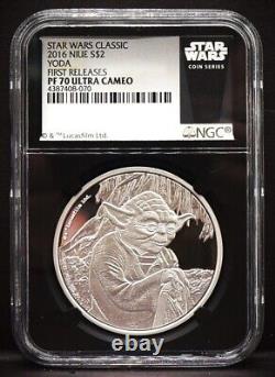 2016 NIUE $2 1oz Star Wars Classic YODA NGC PF70 UC