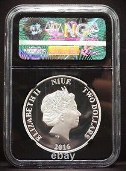 2016 NIUE $2 1oz Star Wars Classic YODA NGC PF70 UC