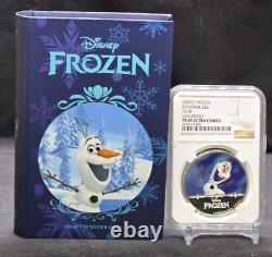 2016 NIUE $2 DISNEY FROZEN OLAF NGC PF68 UC 999 SILVER COIN snowman