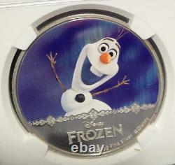 2016 NIUE $2 DISNEY FROZEN OLAF NGC PF68 UC 999 SILVER COIN snowman