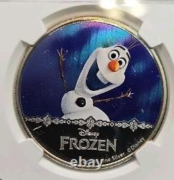 2016 NIUE $2 DISNEY FROZEN OLAF NGC PF68 UC 999 SILVER COIN snowman