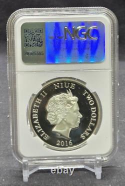 2016 NIUE $2 DISNEY FROZEN OLAF NGC PF68 UC 999 SILVER COIN snowman