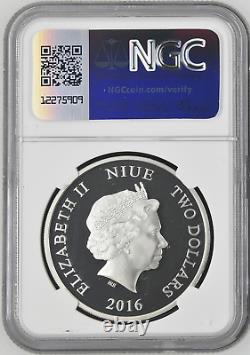 2016 NIUE $2 DISNEY FROZEN OLAF NGC PF68 UC 999 SILVER COIN snowman