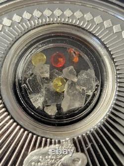 2016 New Zealand Solar System $5 Silver 1 Oz Proof /Mintage 1000. Tektite&CZ