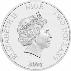 2016 Niue Disney Frozen KRISTOFF SVEN 1oz. 999 colorized silver proof coin TONED