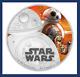 2016 Niue New Zealand Disney Star Wars The Force Awakens Bb-8, 1oz Silver Coa