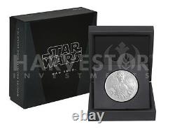 2016 SILVER STAR WARS CLASSIC COIN HAN SOLO FROZEN IN CARBONITE WithOGP COA