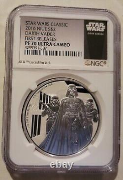 2016 Star Wars Darth Vader $2 Niue NGC Proof 70 UCAM (First Releases)