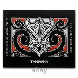 2017- 1 OZ Silver Proof Coin- Legend of Taniwha Maori Art