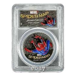 2017 Cook Islands SPIDERMAN Homecoming PR69 DCAM FDOI Silver Proof Coin