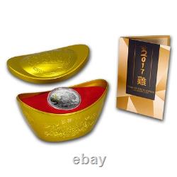 2017 New Zealand 1 oz Proof Silver $2 Lunar Year of the Rooster