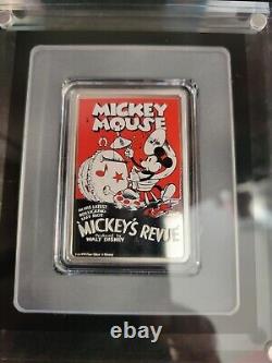 2017 New Zealand 2 Dollars 1oz. 999 Fine Silver. Disney 1930's Mickey Revue