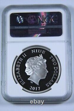 2017 Niue Disney The Little Whirlwind $2 Silver Proof PF70 U/C FDOI withBox & COA