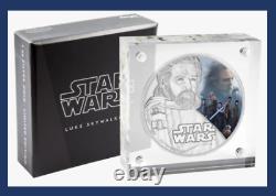 2017 Niue New Zealand Disney Star Wars The Last Jedi Luke Skywalker 1 oz Silver