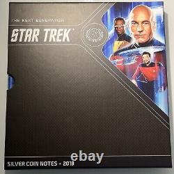 2018 $1 Niue. 999 Silver 5 Gram Note Star Trek 80 Years Limited Edition 6 Notes