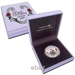 2018 1 OZ Silver Proof Coin- Royal Wedding Prince Harry and Meghan MARKLE