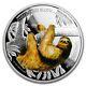 2018 1 Oz Silver Proof Coin Wildlife Three Toed Sloth Coin