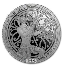 2018 2x 1 OZ Silver Proof Coins Maori Art Maui and the Sun