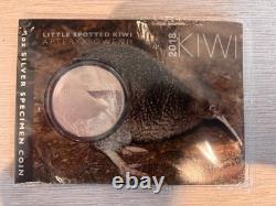 2018 New Zealand $1 Kiwi 1 oz Silver coin ON CARD 2018 New Zealand $1 Kiwi 1 oz Silver coin ON CARD