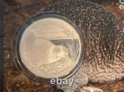 2018 New Zealand $1 Kiwi 1 oz Silver coin ON CARD