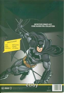 2018 New Zealand Detective Comics #27 The Batman Colorized 1 Oz Silver Foil