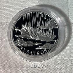 2018 Niue 1oz Silver Proof, Jules Verne ALBATROSS AIRSHIP