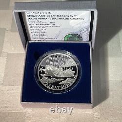 2018 Niue 1oz Silver Proof, Jules Verne ALBATROSS AIRSHIP