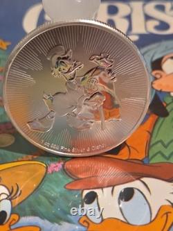 2018 Niue $2 Disney Scrooge McDuck 1 oz Silver Officially Licensed Mintage 250k
