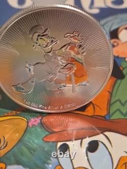 2018 Niue $2 Disney Scrooge McDuck 1 oz Silver Officially Licensed Mintage 250k
