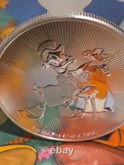 2018 Niue $2 Disney Scrooge McDuck 1 oz Silver Officially Licensed Mintage 250k