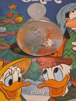 2018 Niue $2 Disney Scrooge McDuck 1 oz Silver Officially Licensed Mintage 250k
