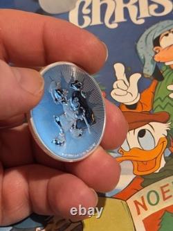 2018 Niue $2 Disney Scrooge McDuck 1 oz Silver Officially Licensed Mintage 250k