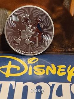 2018 Niue $2 Disney Scrooge McDuck 1 oz Silver Officially Licensed Mintage 250k
