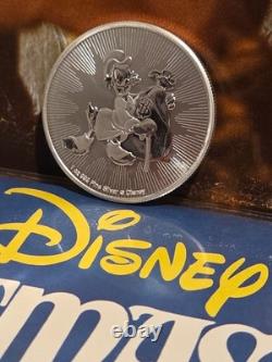 2018 Niue $2 Disney Scrooge McDuck 1 oz Silver Officially Licensed Mintage 250k
